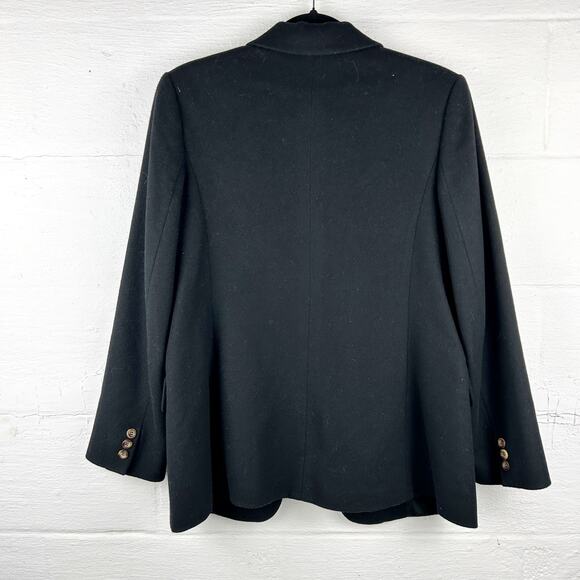 L.L. Bean Cashmere Wool Blend Blazer โ Classic Black,โ Size 8 Regular - Picture 5 of 10